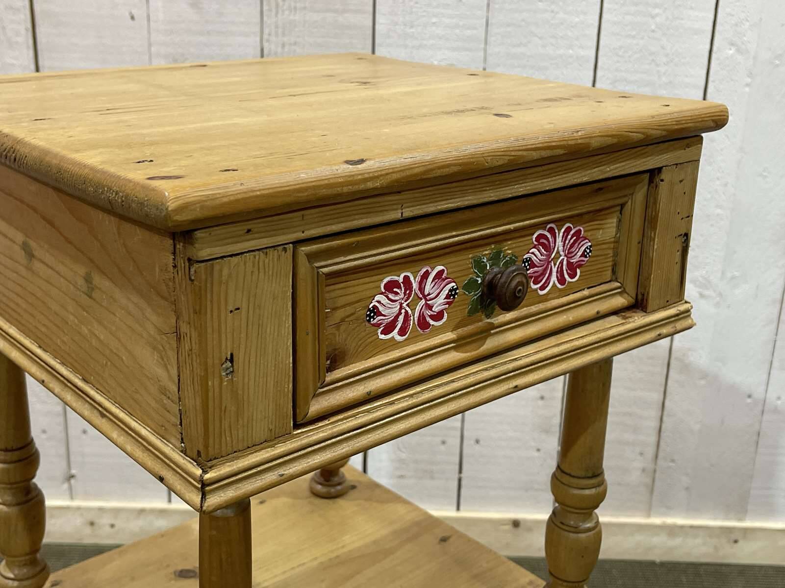 Early 20th century fir bedside table