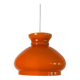 Orange opaline glass pendant light