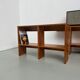 Pair of modernist pine wall shelves, circa 1970