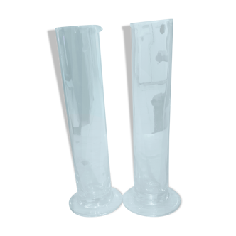 Pair of laboratory glass