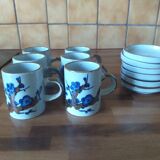 Service à  café expresso, années 70, 6 tasses