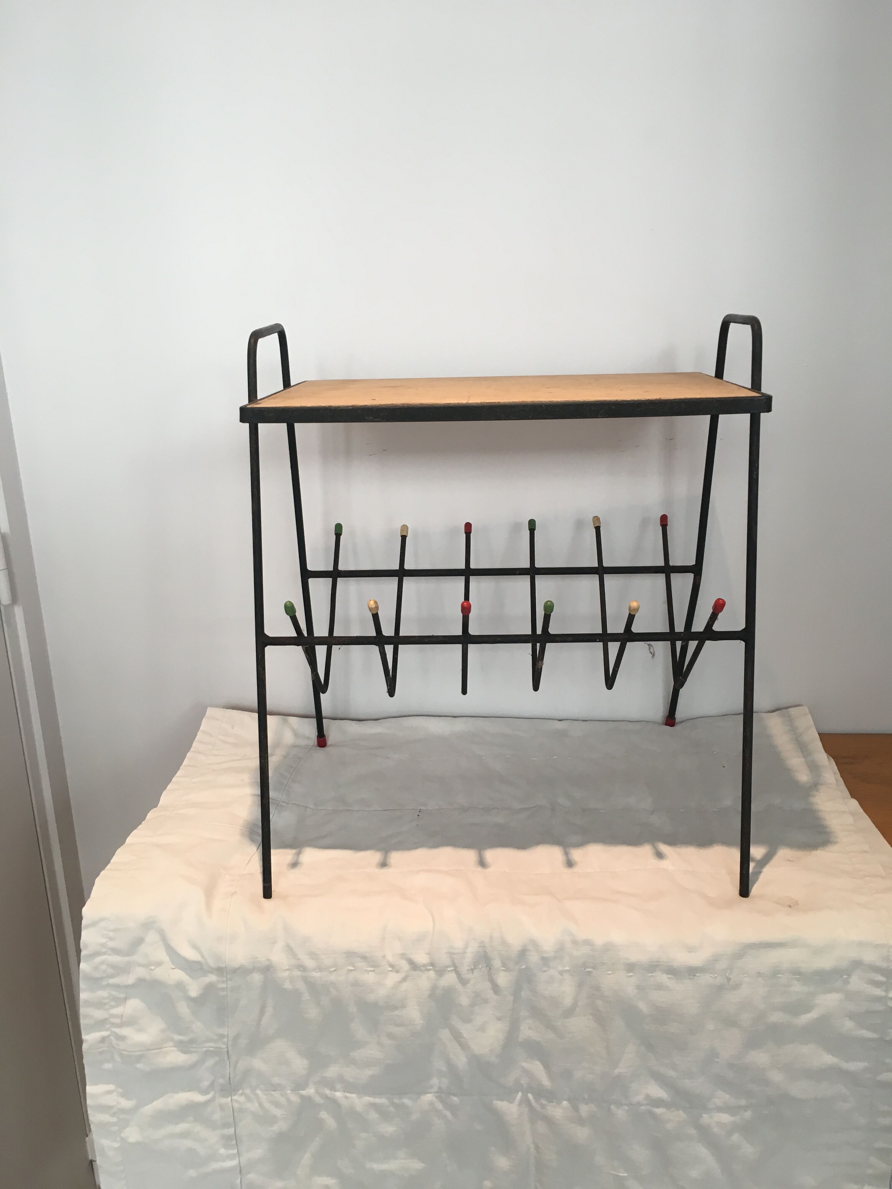 Vintage 60s magazine door table