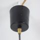 Black lacquered and chrome metal suspension. 1960s.
