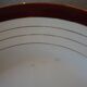 Round serving platter in opaque porcelain, digoin sarreguemines pasteur