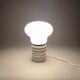 Mid-century Metal & Milk Glass Table Lamp, Italy