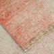 Red & beige vintage runner rug