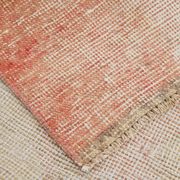 Red & beige vintage runner rug