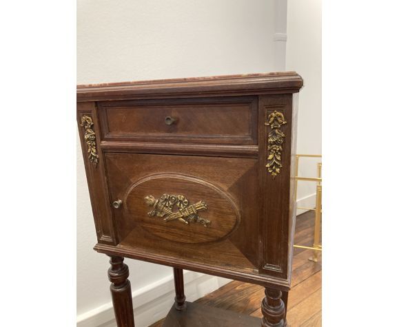 Vintage marble bedside