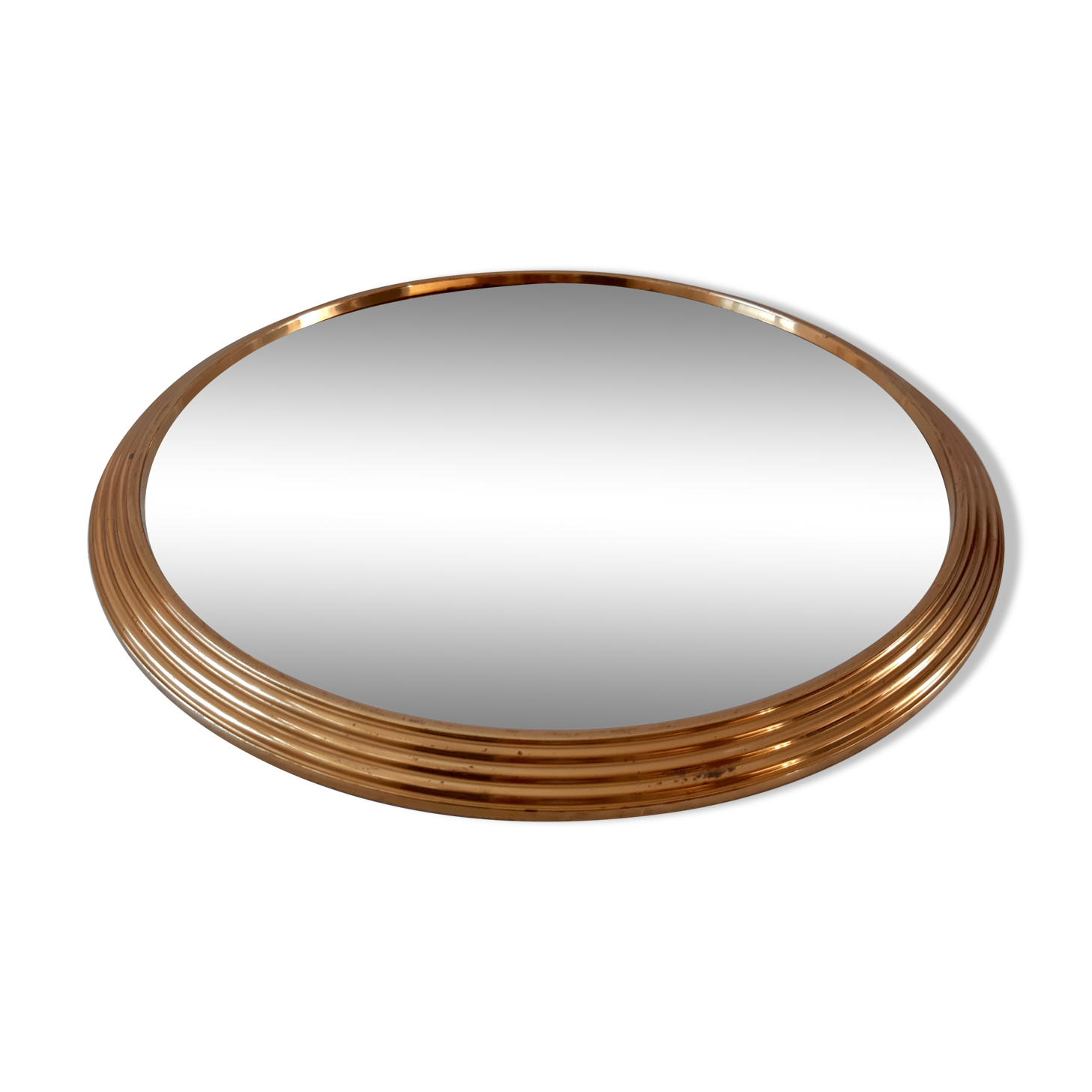 Mirror top in gilded brass 50s-60s