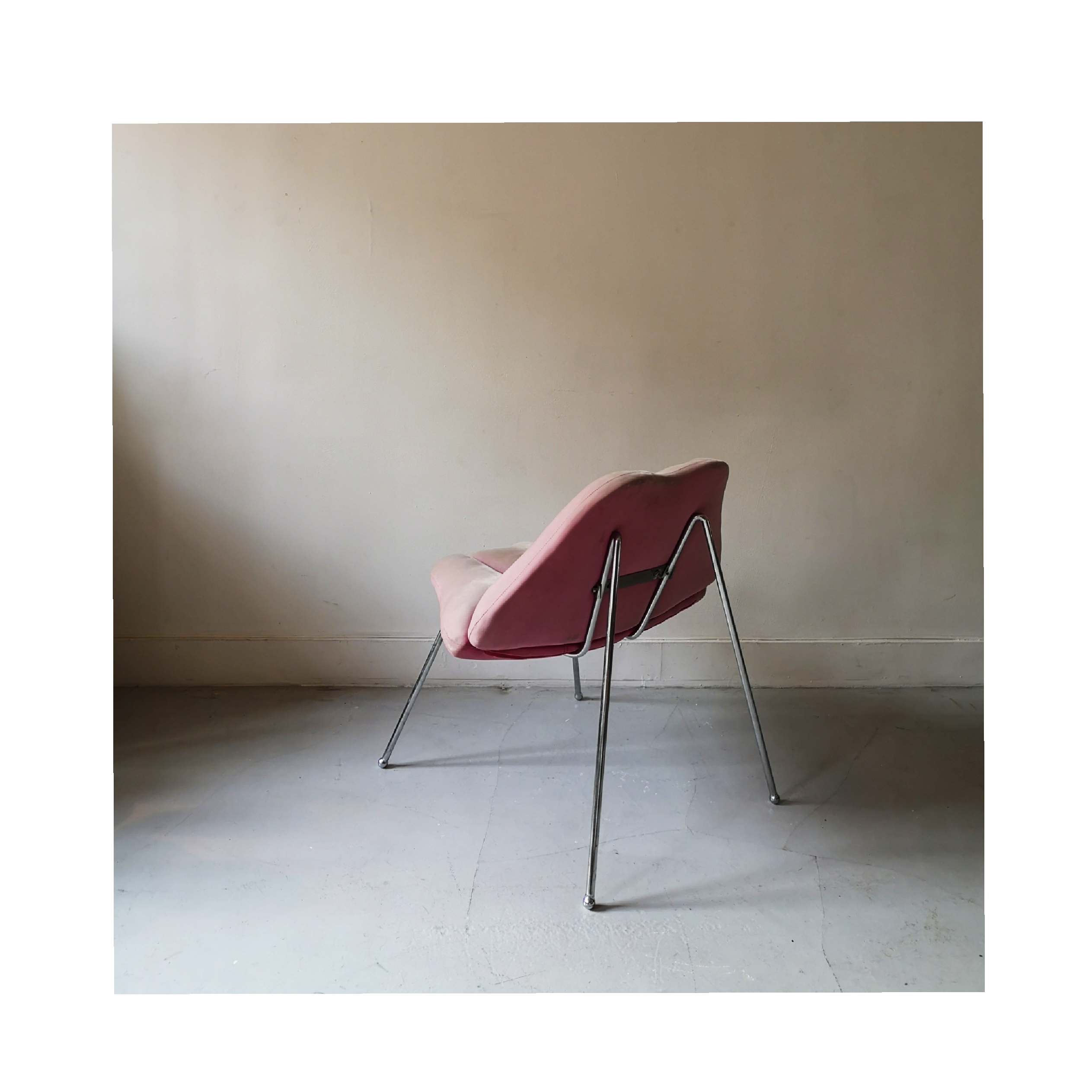 Vintage velvet armchair pop art lips marilyn monroe, 1970