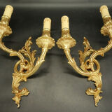 Pair of Rocaille/Rococo style sconces