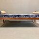 Canapé lit ou daybed velours et liège gris 1950