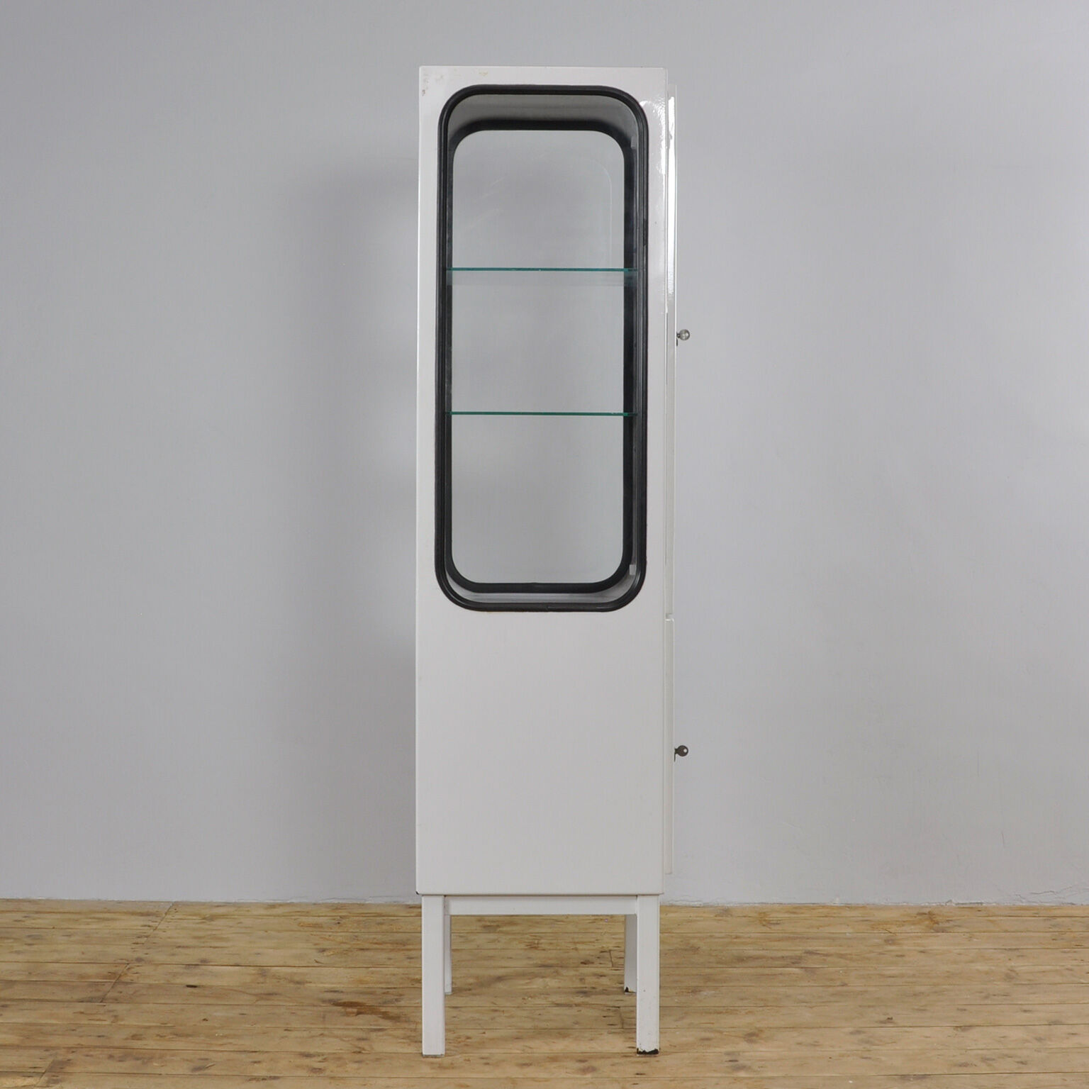 Iron medical display case from the 1970s