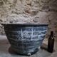 Old rustic washing trough in terracotta, Auvergne, 19th century