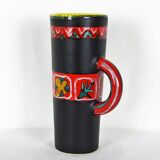 Ceramic pitcher vase Fourmentin Vallauris 1950