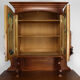 Buffet Art Nouveau en acajou sculpté et vitraux, vers 1900