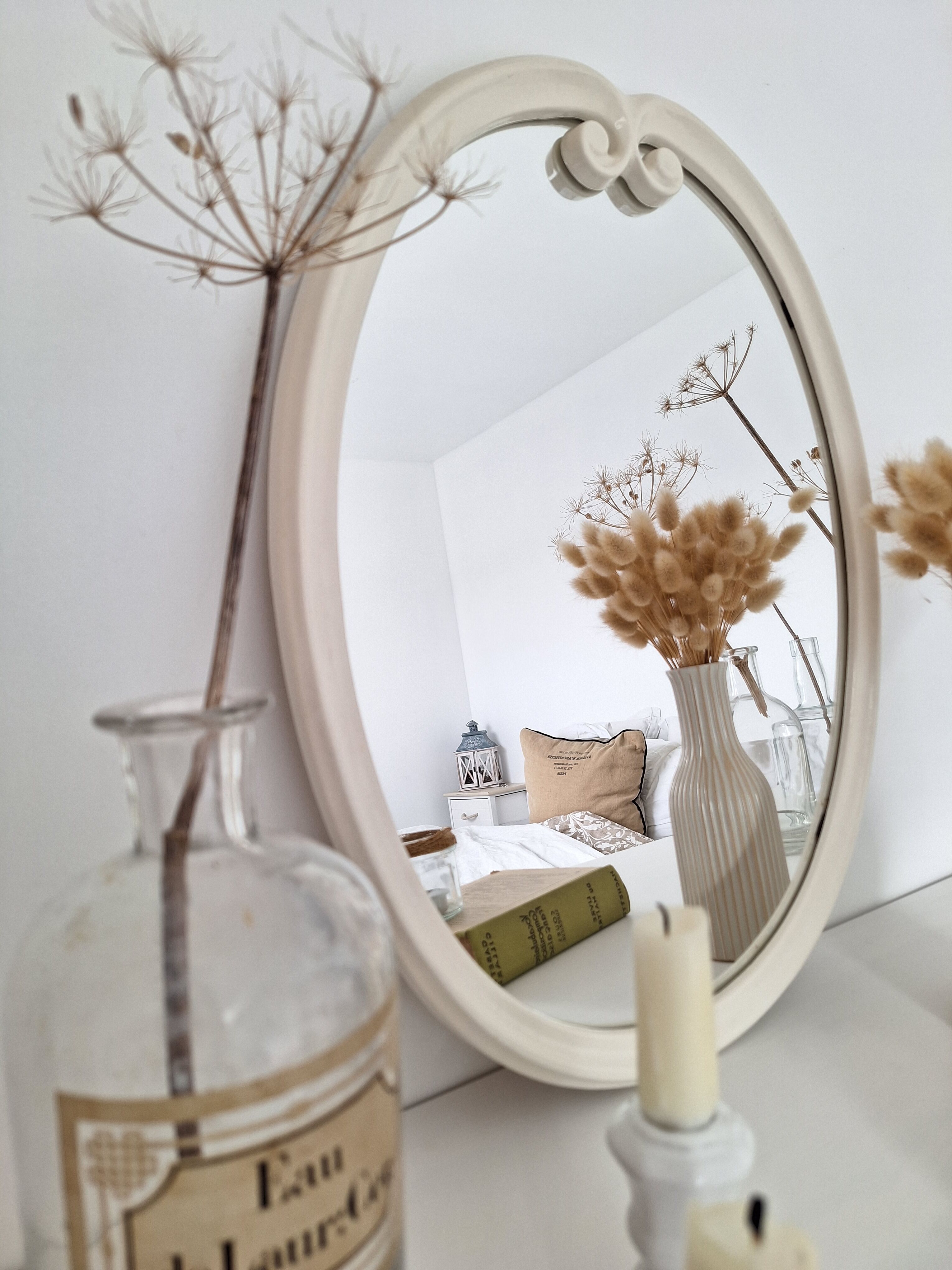 Vintage oval mirror