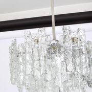Glass ice Murano chandeliers by Kalmar, Austria, 1960s