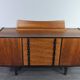 Enfilade rajmund hałas en noyer mid-century polonais 1960s