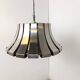 Mid-century steel suspension lamp by E. Martinelli for Martinelli Luce