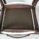 6 white leather Scandinavian chairs