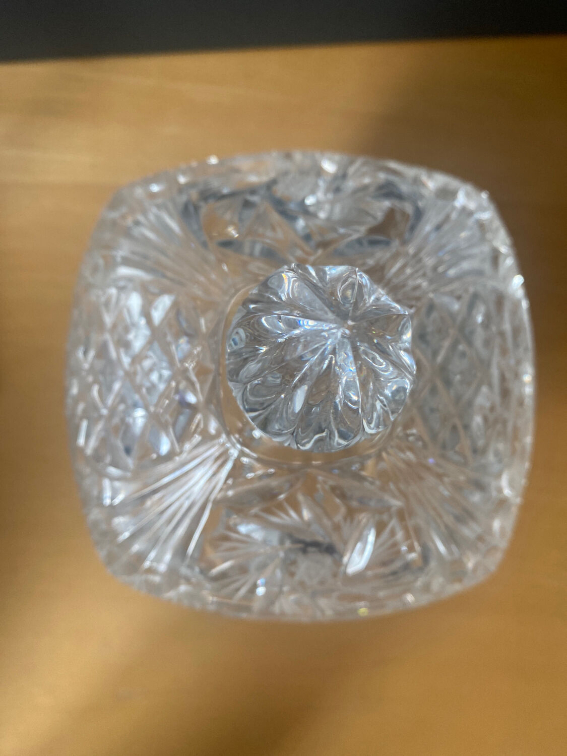 Cut crystal candy box