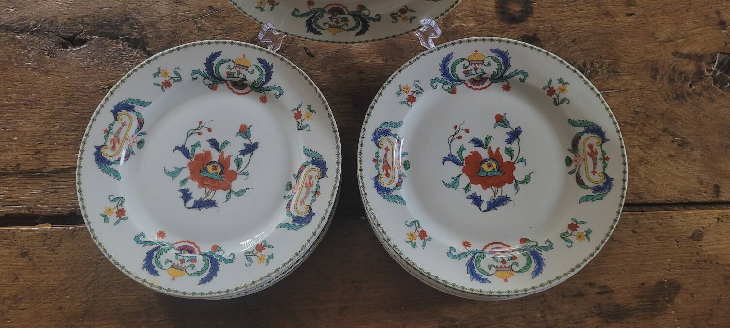 Paris porcelain flat plates