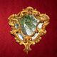 Golden wall mirror with a rococo Louis XV style – 1950s-60s