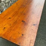 Grande table de café bistrot alsacienne sapin French bistro table 1930
