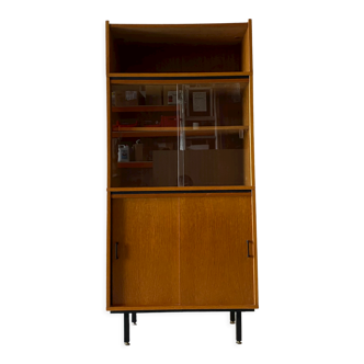 Modular bookcase in three blocks, teak, 50s-60s