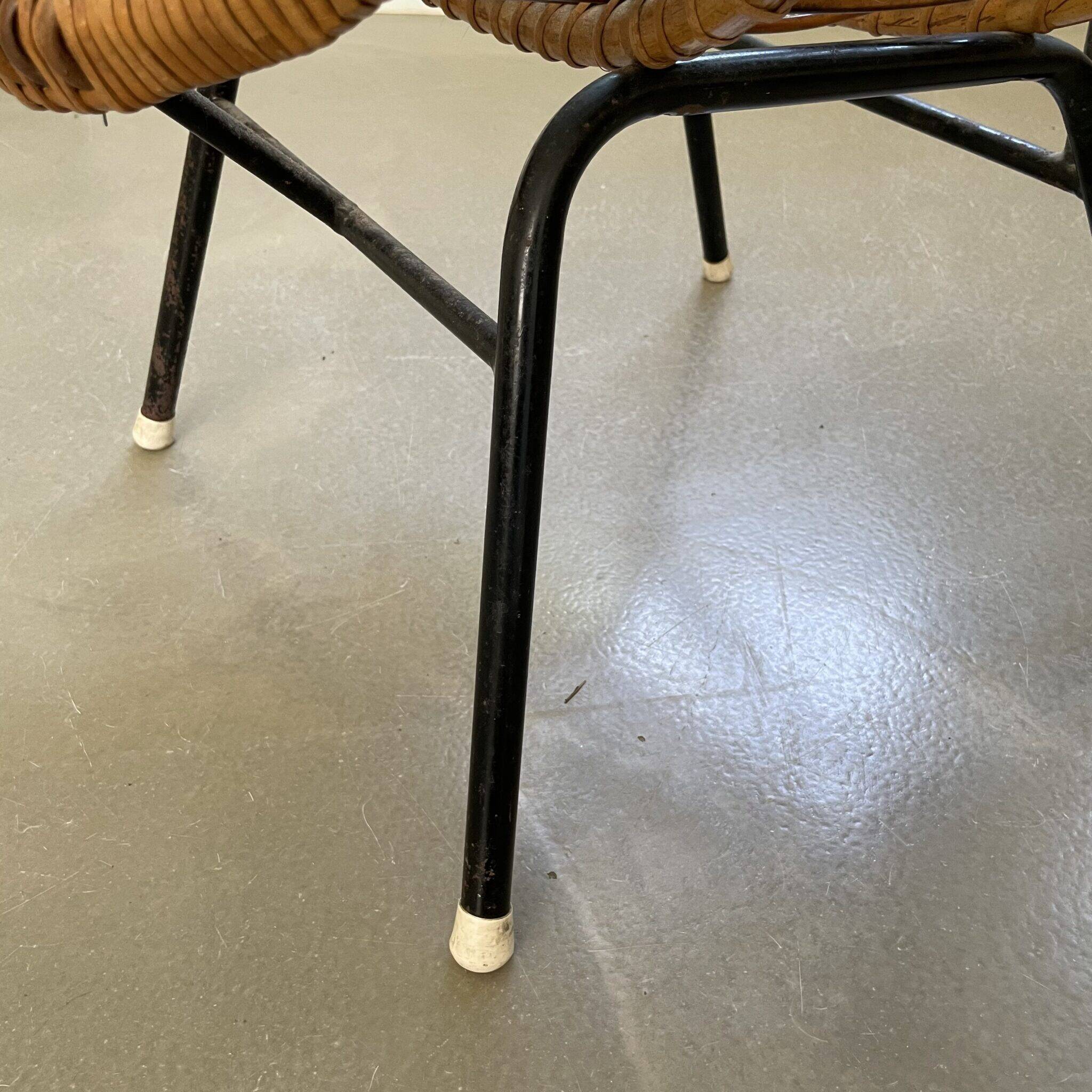 Rattan chair, vintage design, 1960s