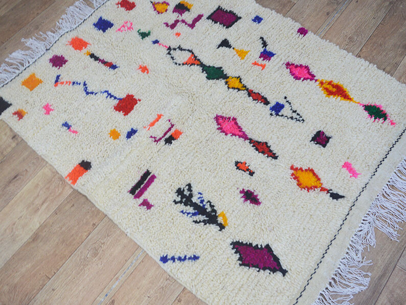 Tapis berbère coloré 152 X 105 CM
