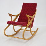 1970s Beech Rocking Chair by Ton, Czechoslovakia