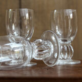 Lot of 5 glasses with digestive lalique france