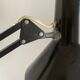 Lampe vintage 1970 d'architecte Twist noire bureau - 70 cm
