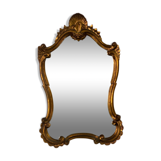 Golden mirror shell Louis XV