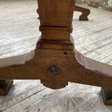 Walnut and tile bistro table 1890