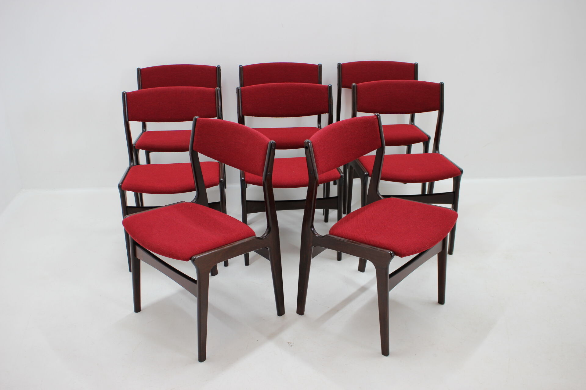 1960s Set of 8 Palisander Dining Chairs, Denmark
