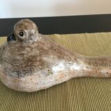 Pairs of birds in ceramic signed