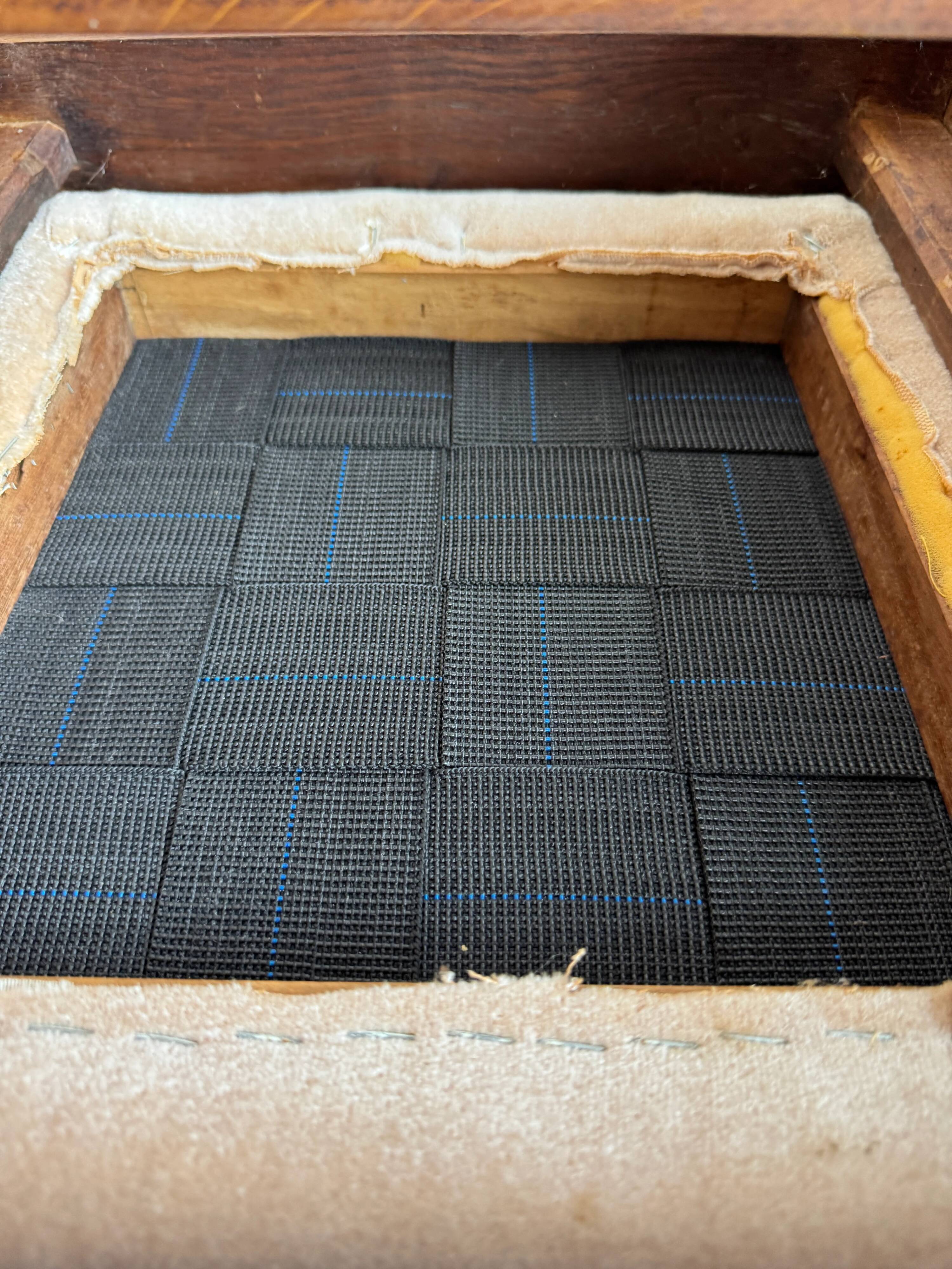 Set of 6 Amsterdamse School Art Deco Dining Chairs, Warm Oak Wood with Beige Upholstery