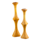 Brutalist monoxyle candlestick pair