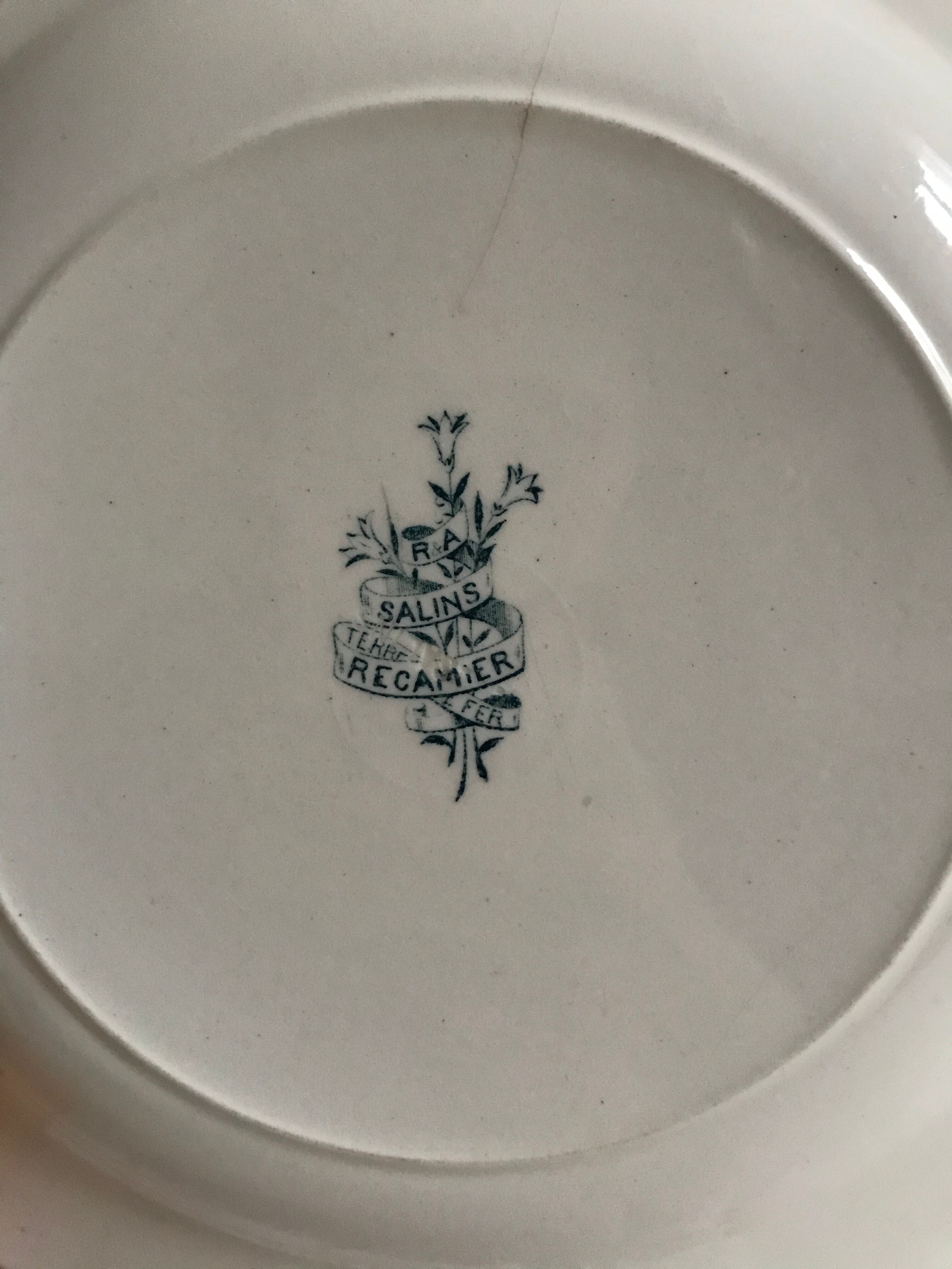 Lot of 8 flat plates made of iron earth