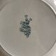 Lot de 8 assiettes plates en terre de fer