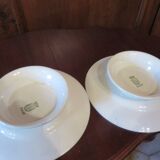 Duo of plates mounted St Amand