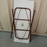 Folding table in formica brown console