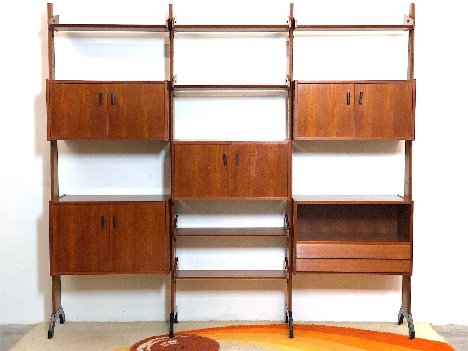 Modular bookcase Italy 60s