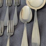 Ménagère métal argenté, 38 pièces Orfèvre Apollo, Art Déco, années 20/30