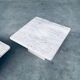 Italian Travertine Square Side End Table, 1970s, Set of 2