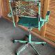 Metal and leather office chair