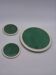 Set of green trivets Sarreguemines – Vintage ceramic